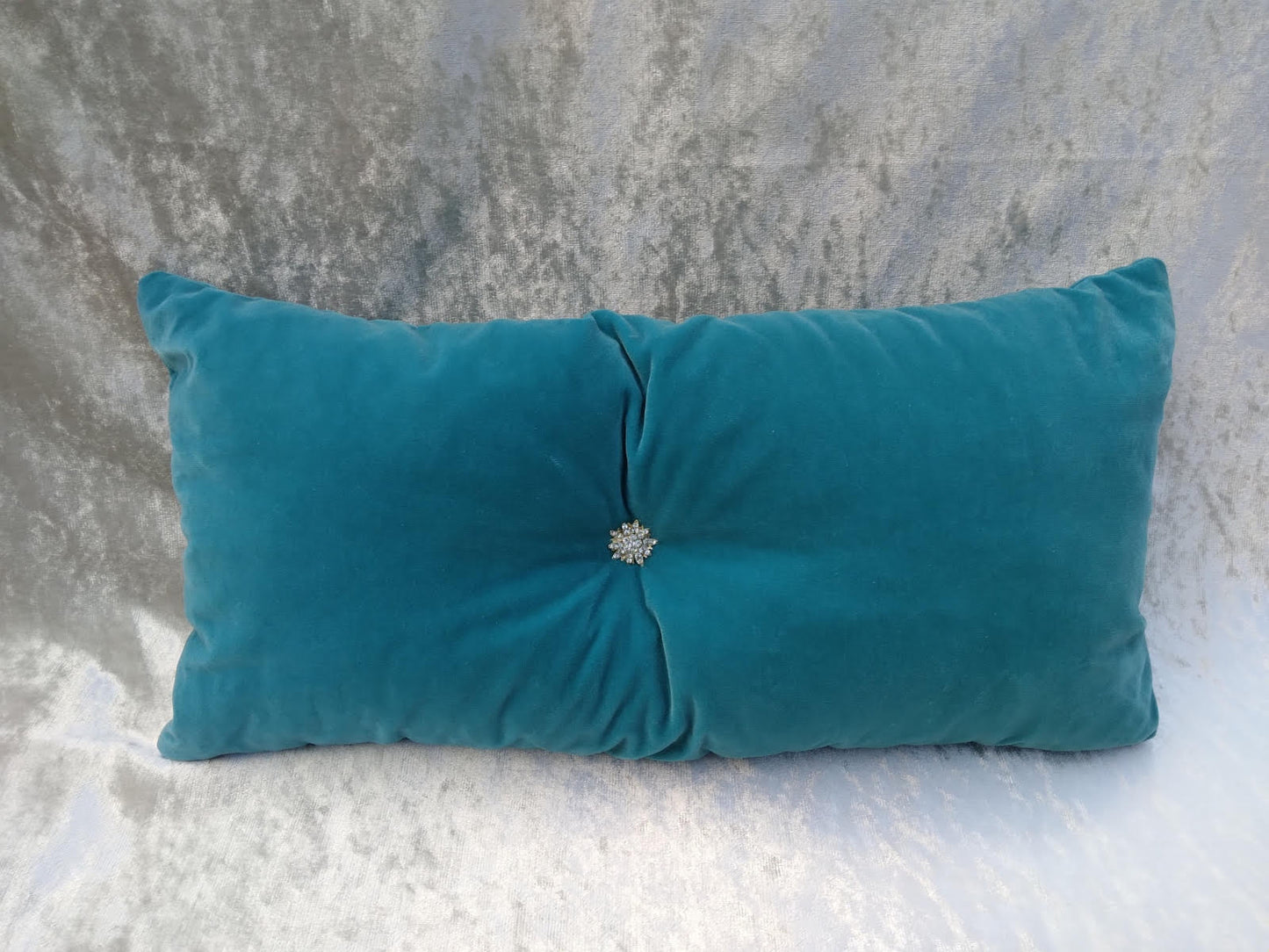 Teal Lumbar Pillow