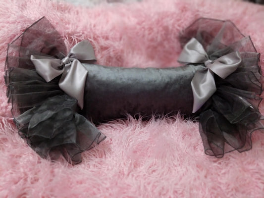 Grey Candy Wrap Pillow